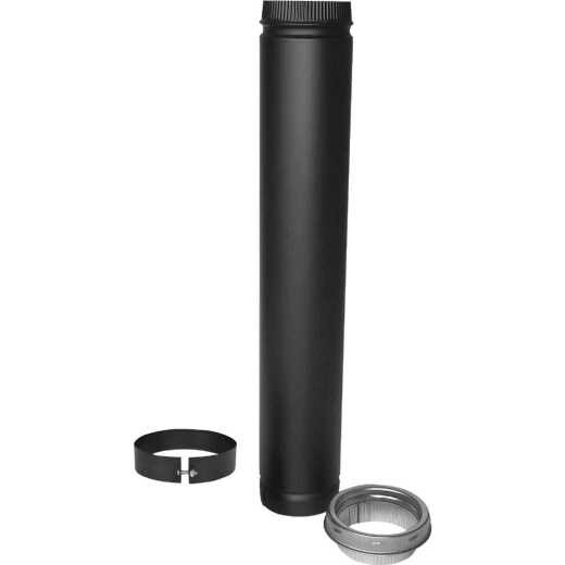 SELKIRK Sure-Temp 6 In. x 38 - 68 In. Adjustable Double Wall Vertical Smoke Pipe Installation Kit